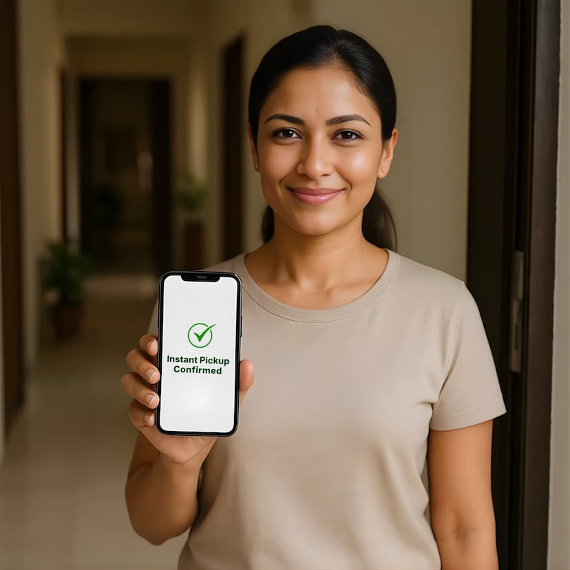 Old device pickup confirmation on phone