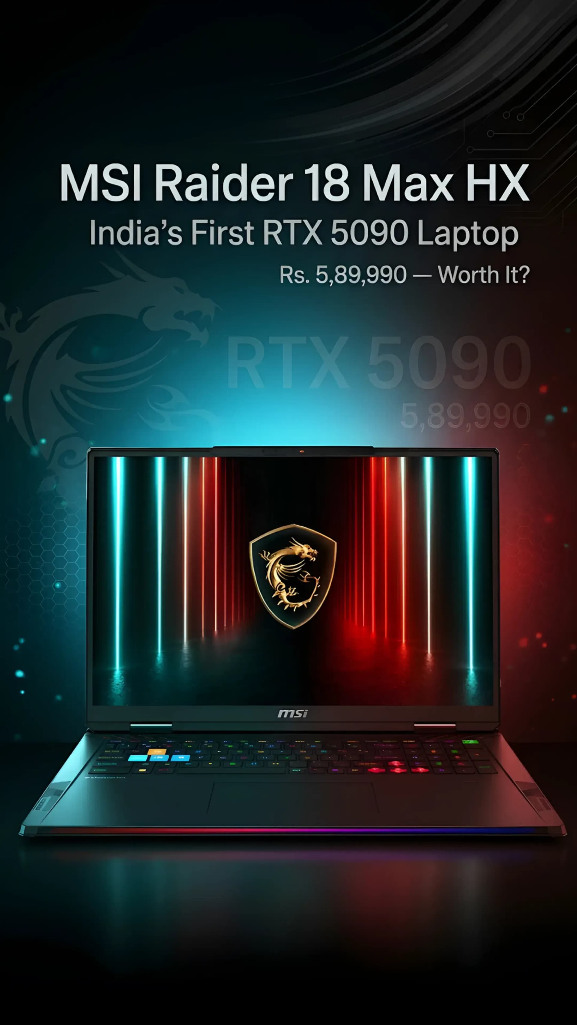 MSI Raider 18 Max HX: RTX 5090, Performance & Price India