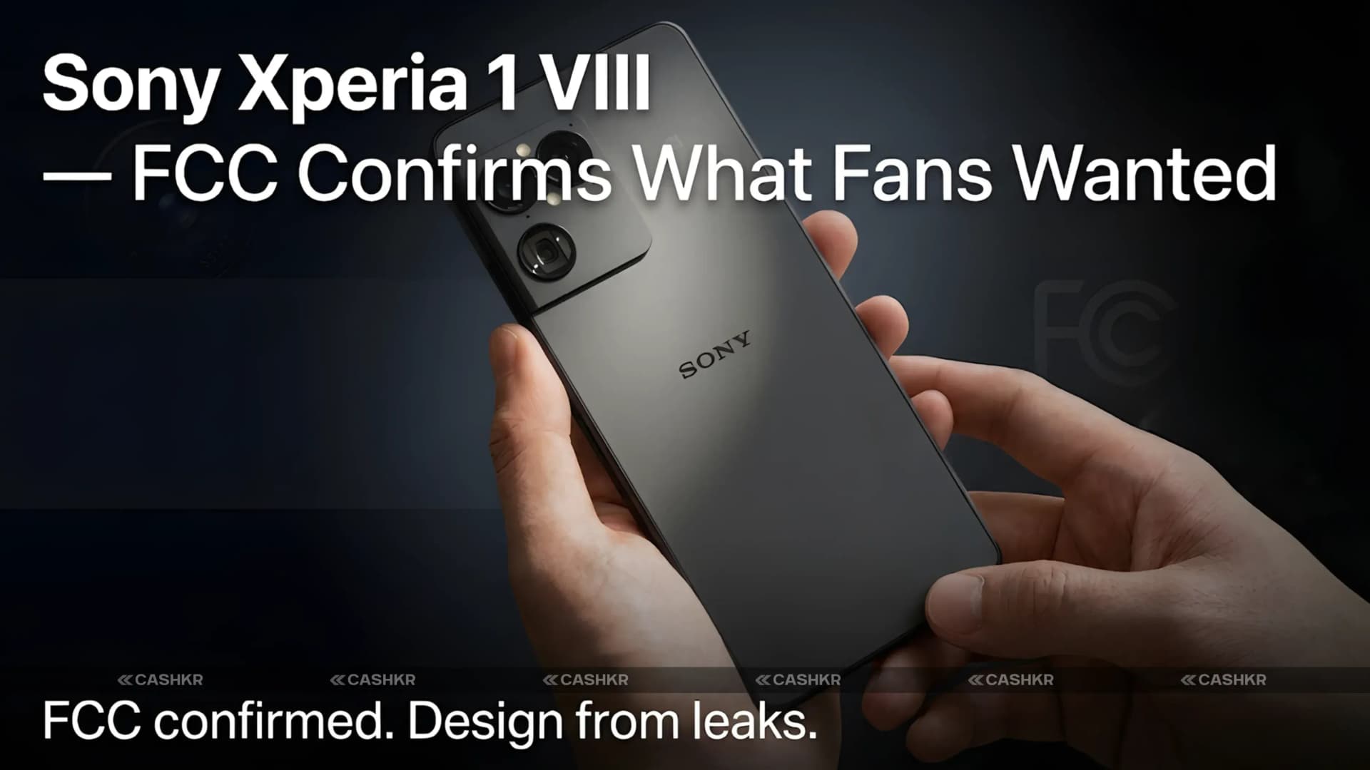 Sony Xperia 1 VIII FCC Leak: Jack and Wireless Charging