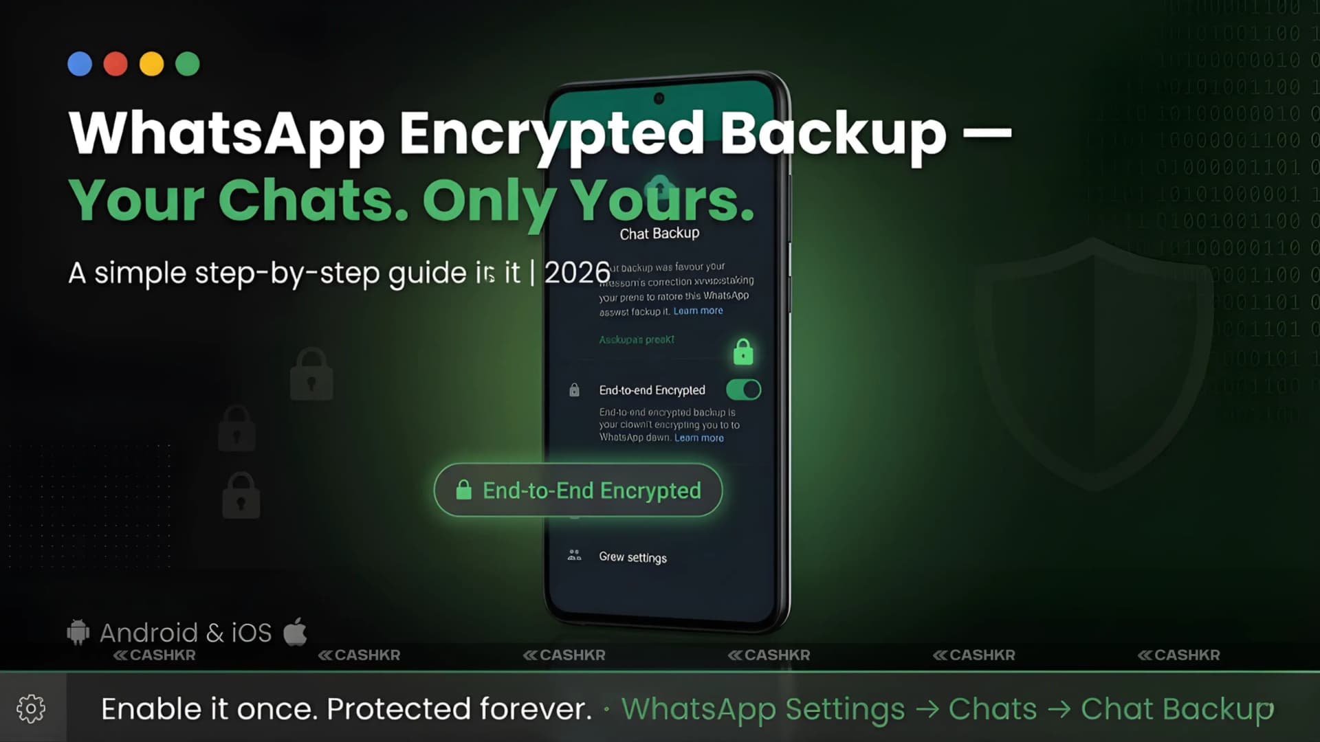 WhatsApp Encrypted Backup: How to Enable It Right Now