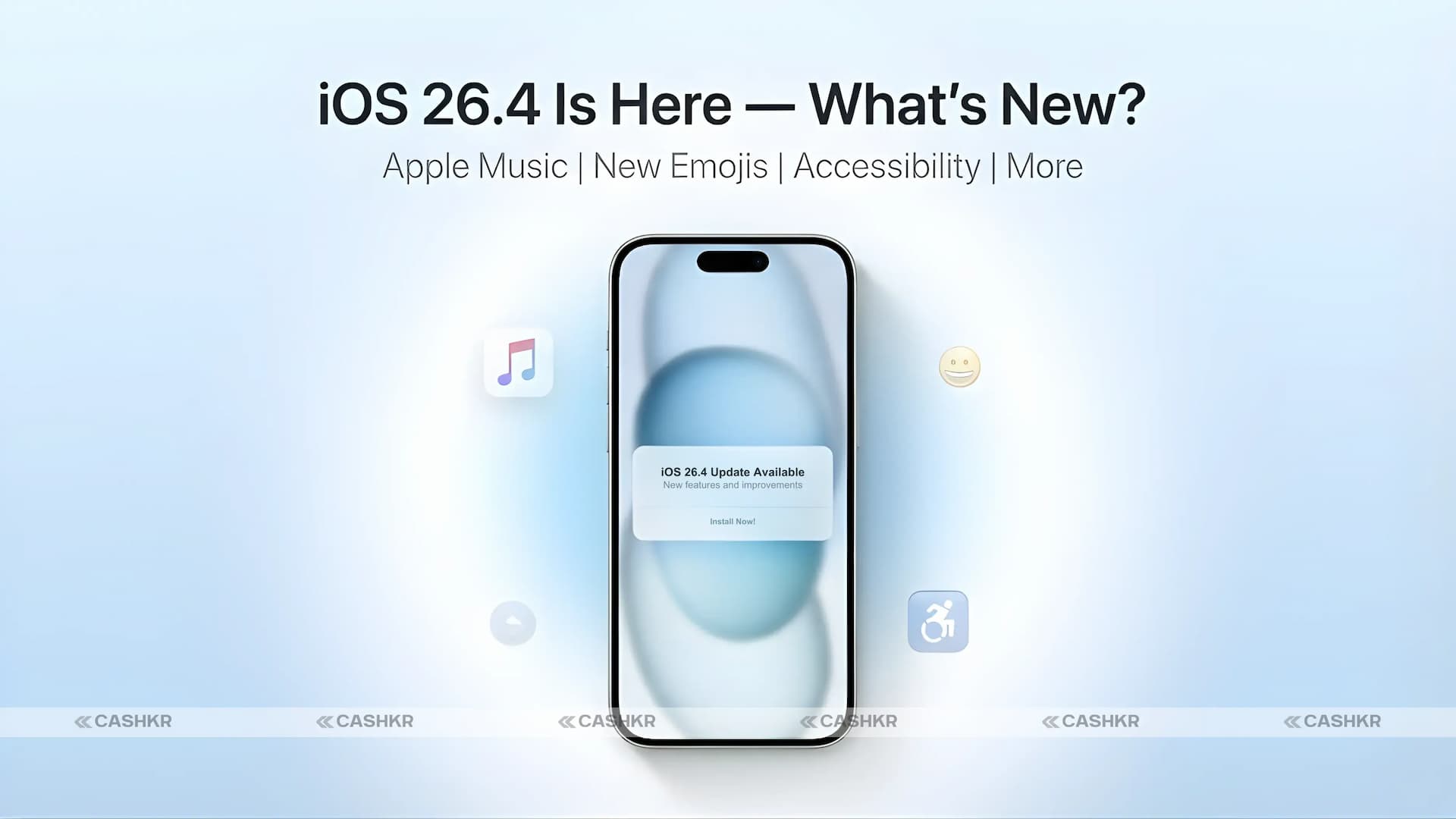 iOS 26.4 Update: AI Playlists, New Emojis and More New