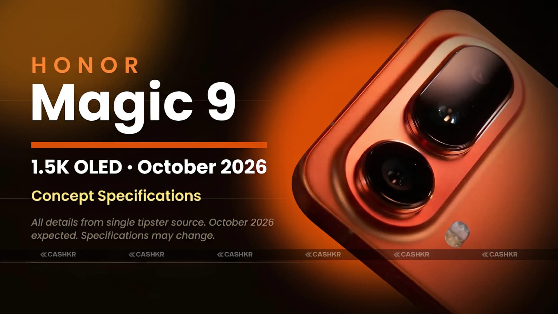 Honor Magic 9 Series Leak: 8,000mAh Battery, 200MP Camera and More