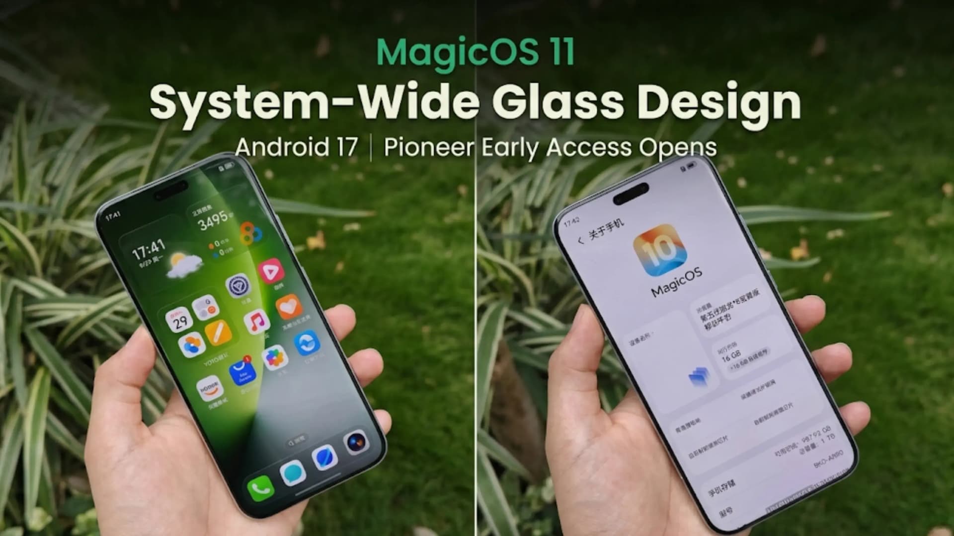 Honor MagicOS 11: System-Wide Glass Design on Android 17