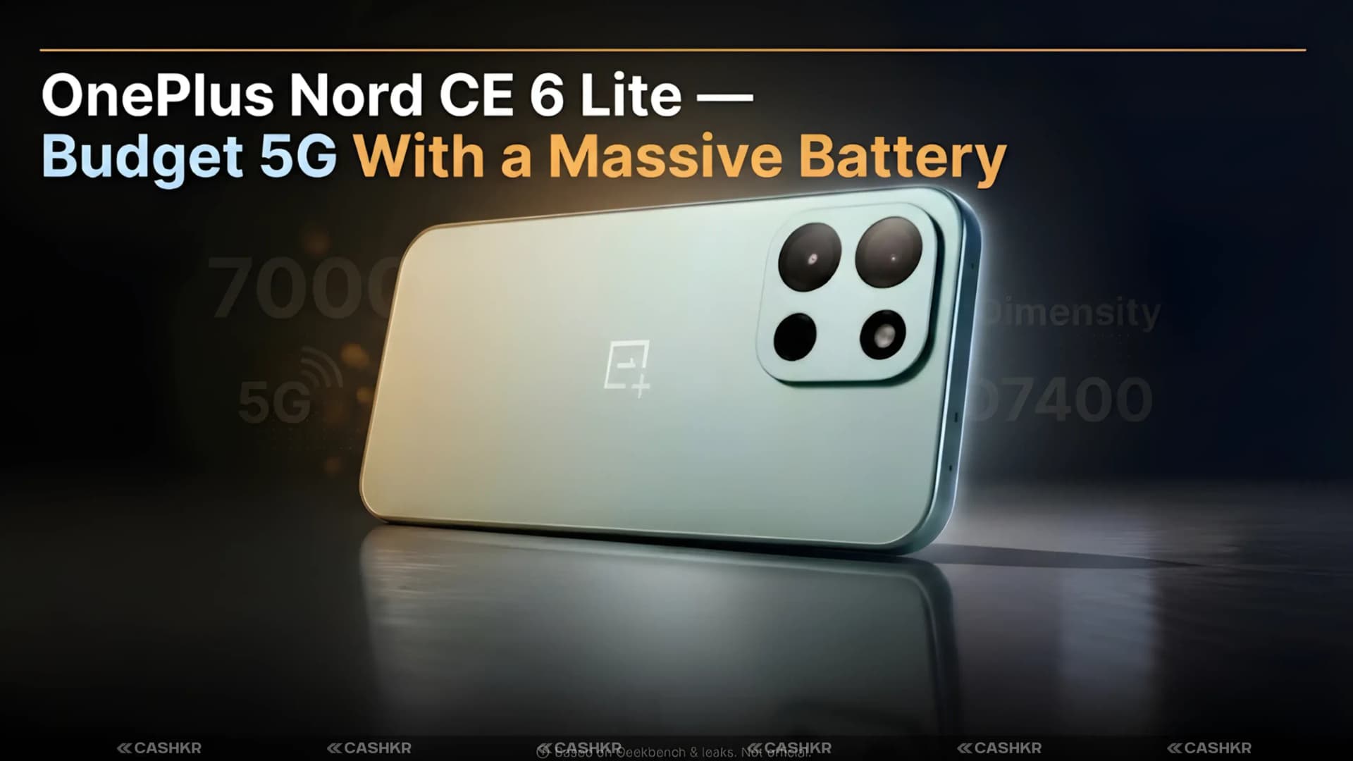OnePlus Nord CE 6 Lite Leaked: 7000mAh Battery and Budget 5G