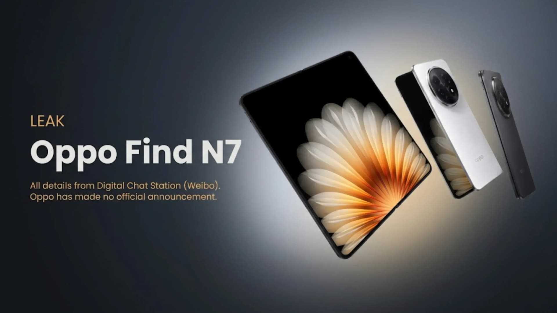 Oppo Find N7 Leak: Wide-Screen Foldable Design and Q1 2027 Launch