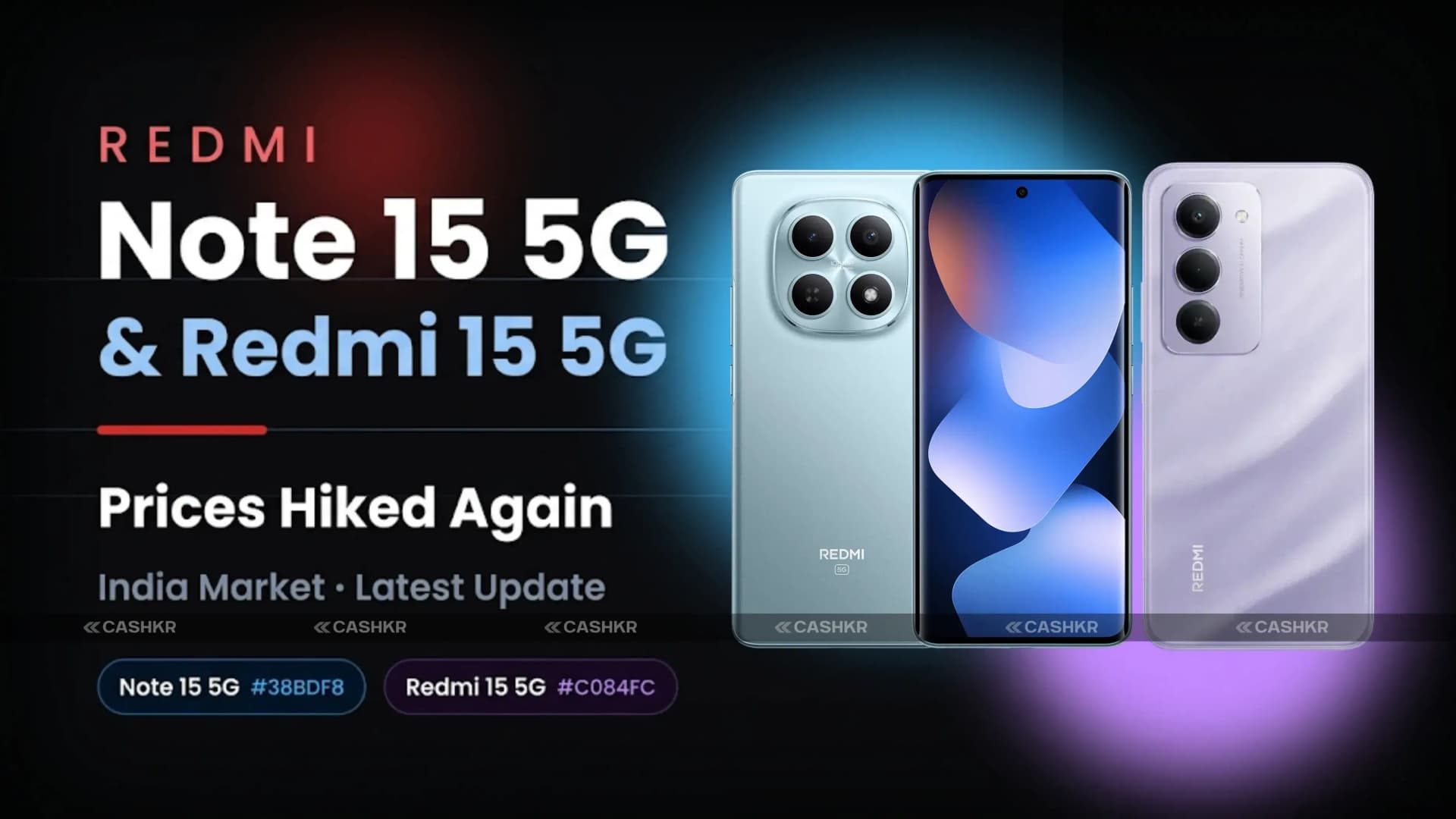 Redmi Note 15 5G and Redmi 15 5G Price Hiked in India