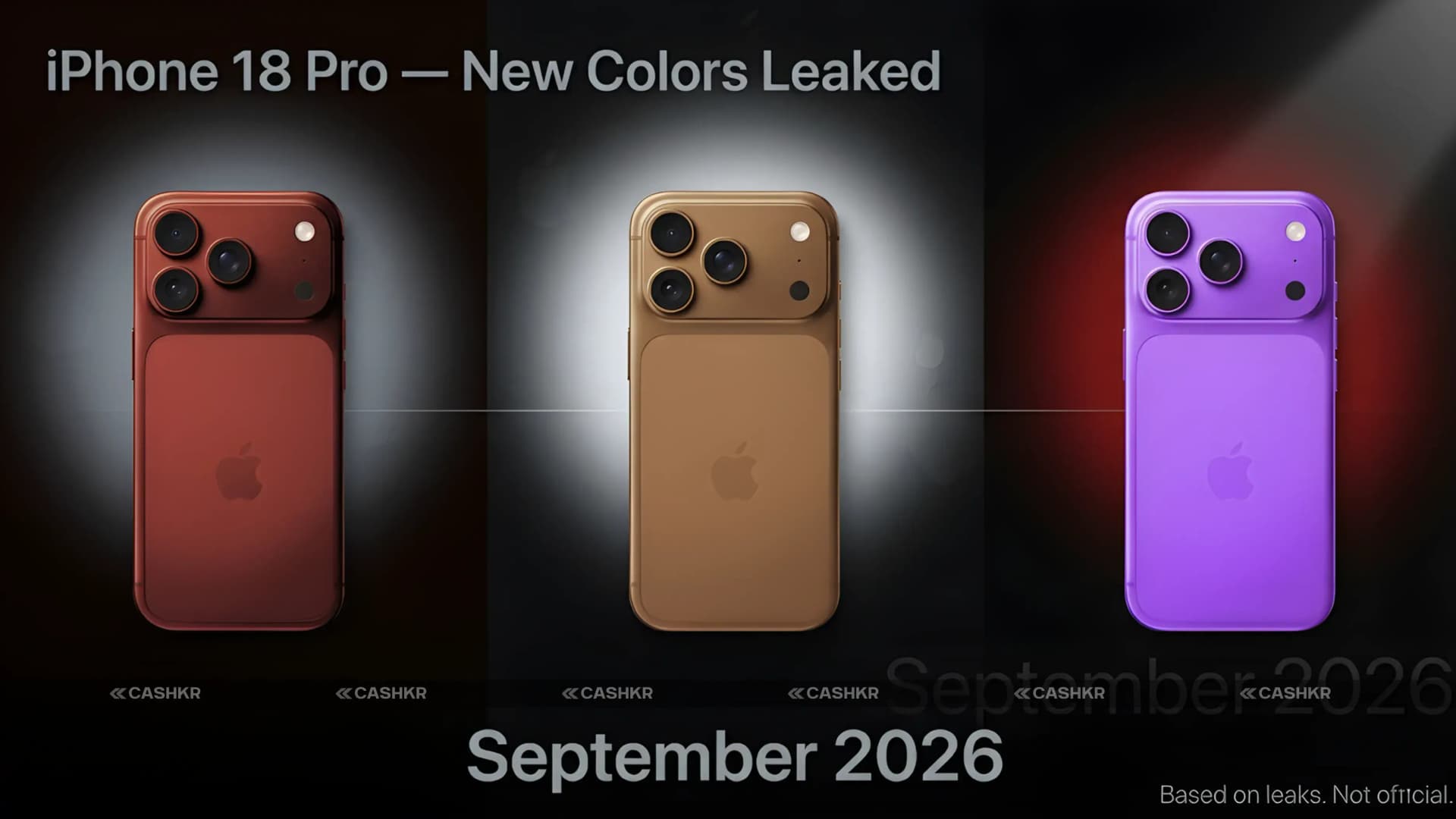 iPhone 18 Pro New Colors Leaked: Dark Red and No Black