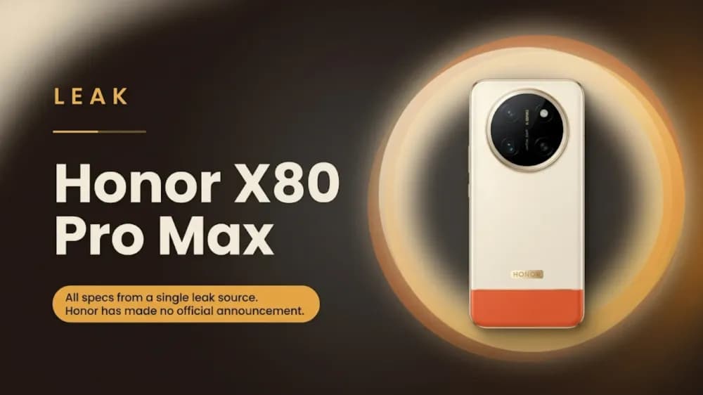 Honor X80 Pro Max Leak