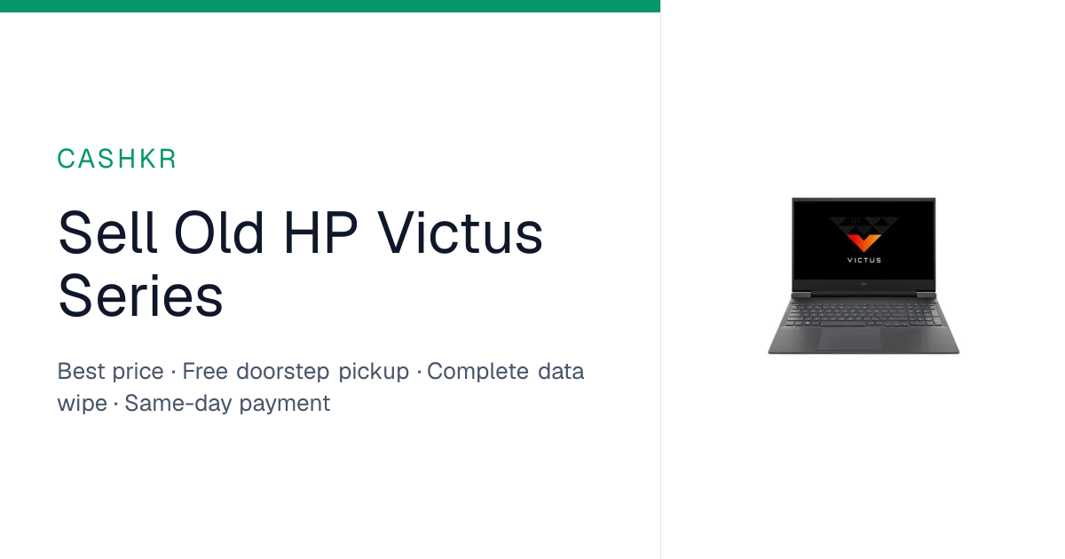 Sell Hp Victus Series Laptop for best price | Cashkr
